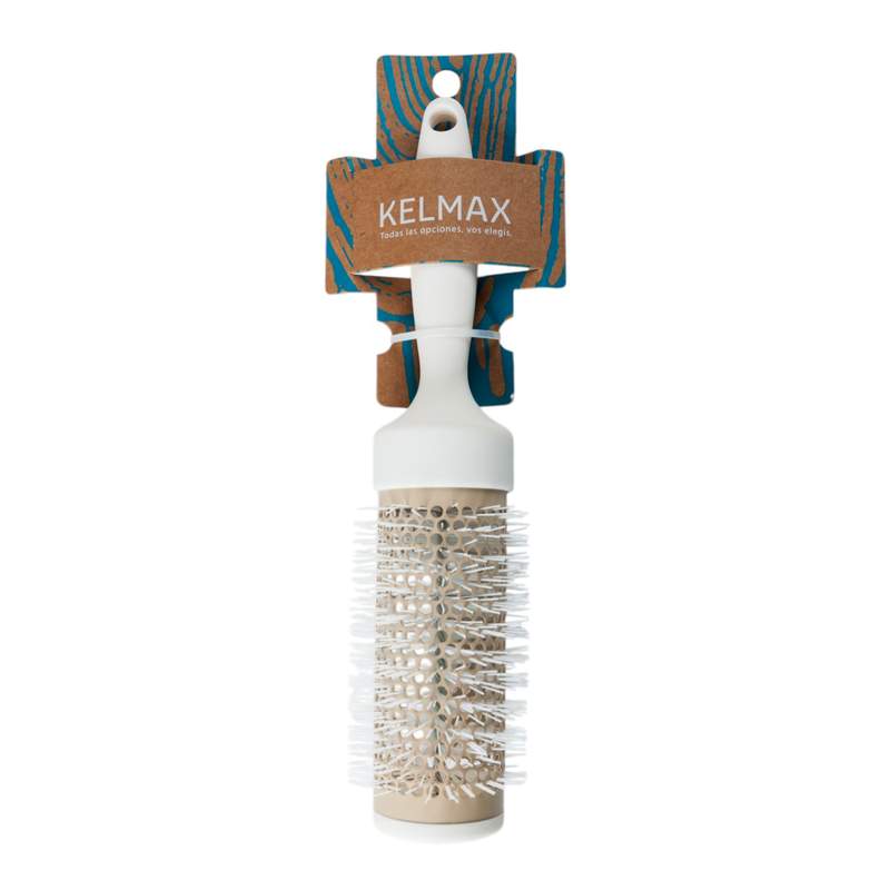 Cepillo para pelo BLANCO redondo, Kelmax