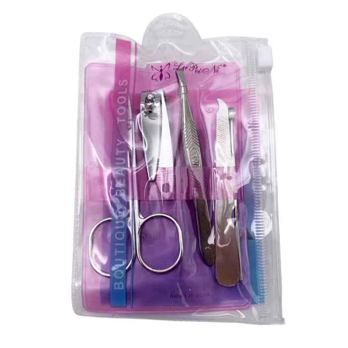 [HC1838] Set de manicuría, 5 piezas, en bolsa de PVC