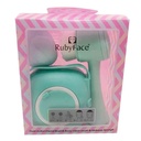Cepillo facial y cepillo masajeador, con esponja de maquillaje en caja de PVC, varios colores