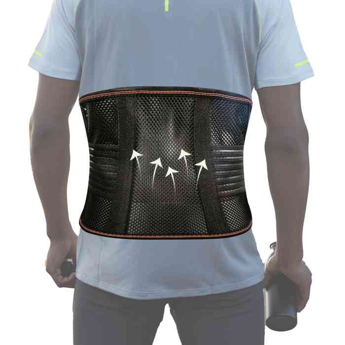 Protector faja lumbar con ballenas, con velcro, en caja
