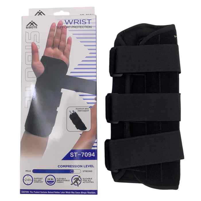 Protector para mano con inmovilizador con velcro, en caja