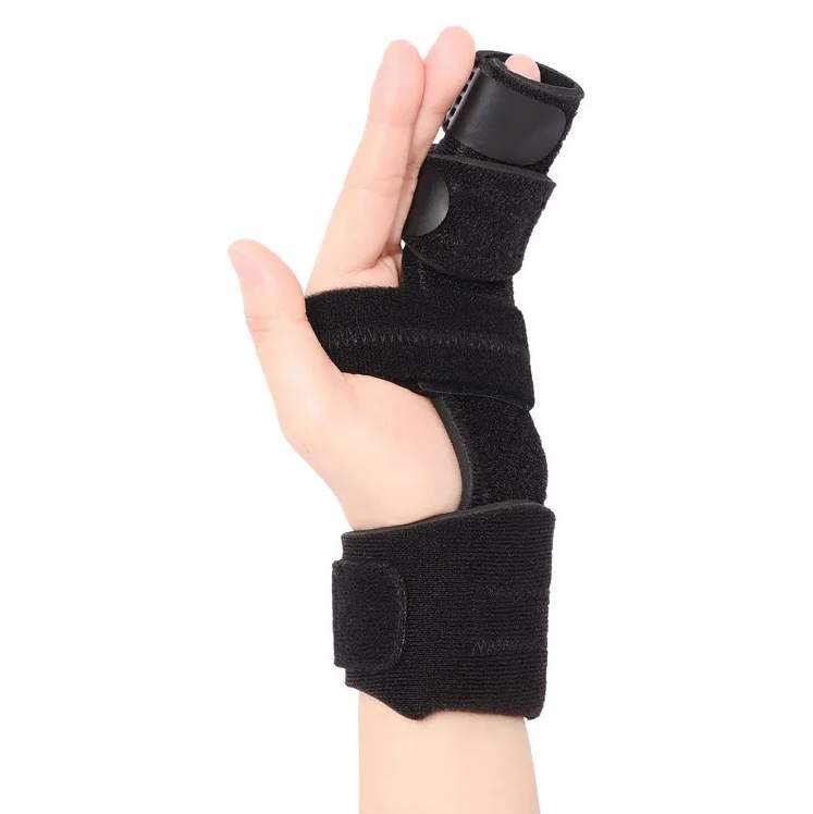 [HC1858] Protector para mano con inmovilizador de dedos, con velcro, en caja