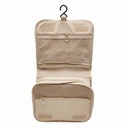 Neceser para viaje de tela con percha para colgar, varias reparticiones, Berlina Travel BEIGE