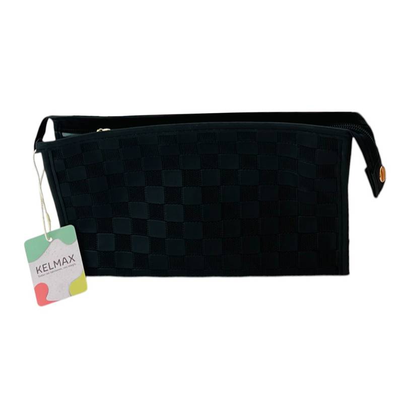 Neceser de PU con cierre NEGRO Kelmax