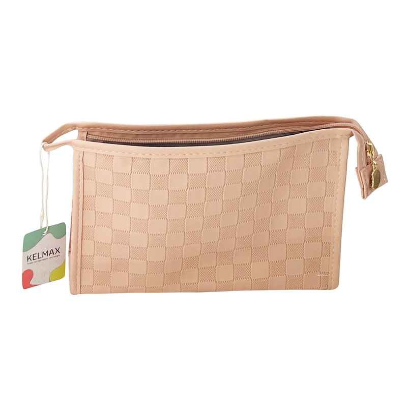 [HC1886RS] Neceser de PU con cierre ROSADO Kelmax