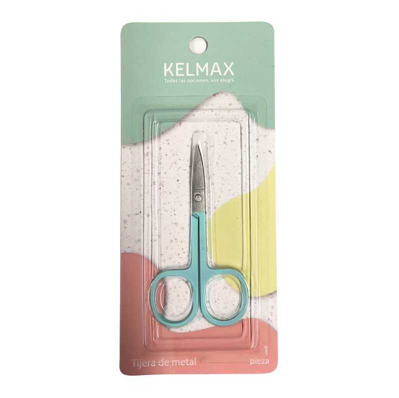 [HC1895] Tijera corta uñas punta curva, en blister, Kelmax