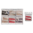 Uñas postizas adhesivas, PACK x12, varios colores