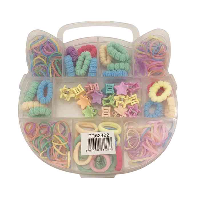 Gomitas para pelo con pinzas mini, PACK x12