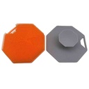 Esponja exfoliante de silicona con mango, varios colores