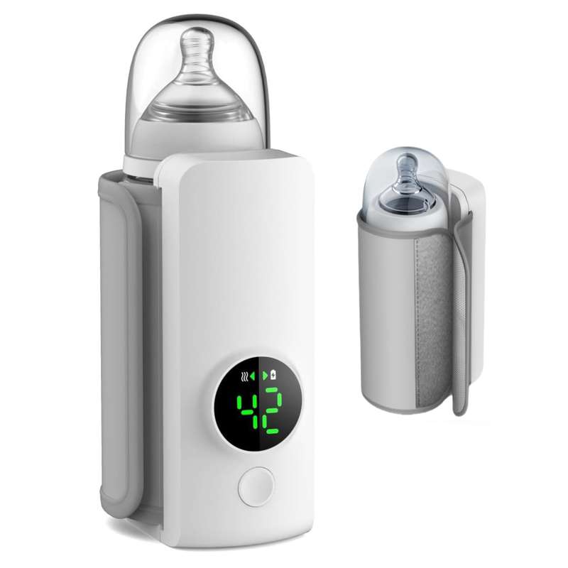 [HC1999] Calienta mamaderas portátil, con control de temperatura, recargable con USB, en caja