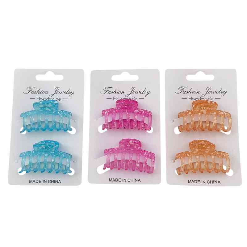 Pinza para pelo x2, varios colores, PACKx6