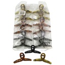 Pinza para pelo, varios colores, PACKx12