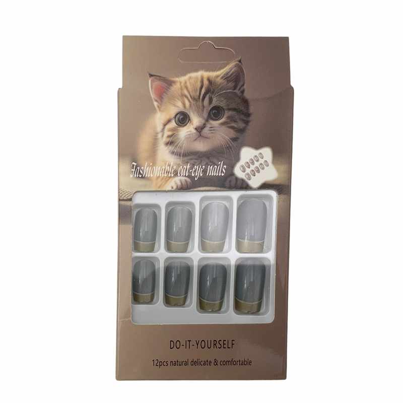 [HC2052] Uñas postizas adhesivas, PACK x12, varios colores
