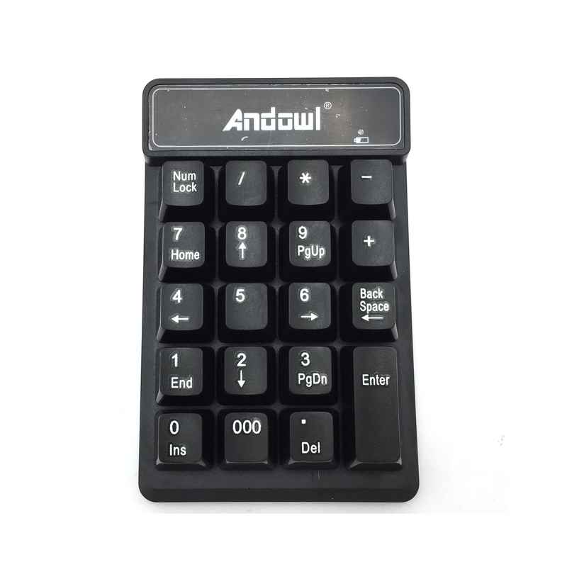[HE1237] Teclado numérico inalámbrico, 1AA, en caja