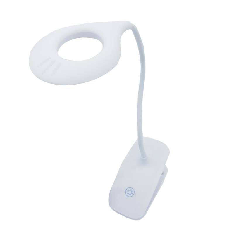 Lámpara touch flexible, 16 led, recargable con cable USB, con pinza, en caja, varios colores