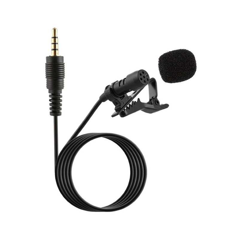 [HE1330] Micrófono solapero, para celular, aux 3.5, 1.5m, en caja
