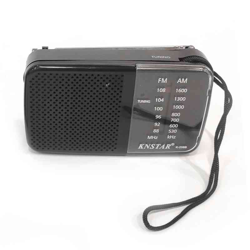 [HE1449] Radio horizontal AM FM 2 AA, en caja, 2 colores