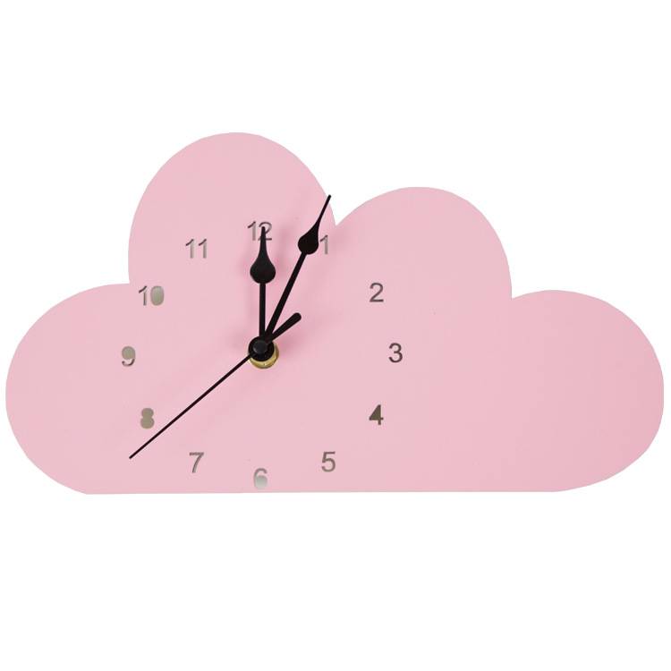 [HE1462] Reloj de pared infantil de madera, en caja, varios colores
