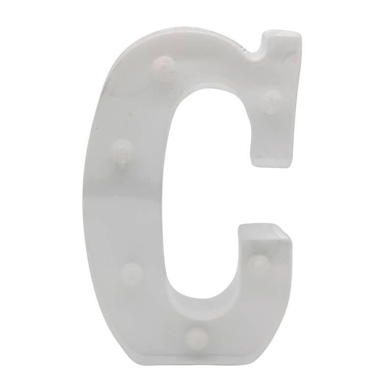 [HE1503C] Lámpara led letra C 7 led, 2AA