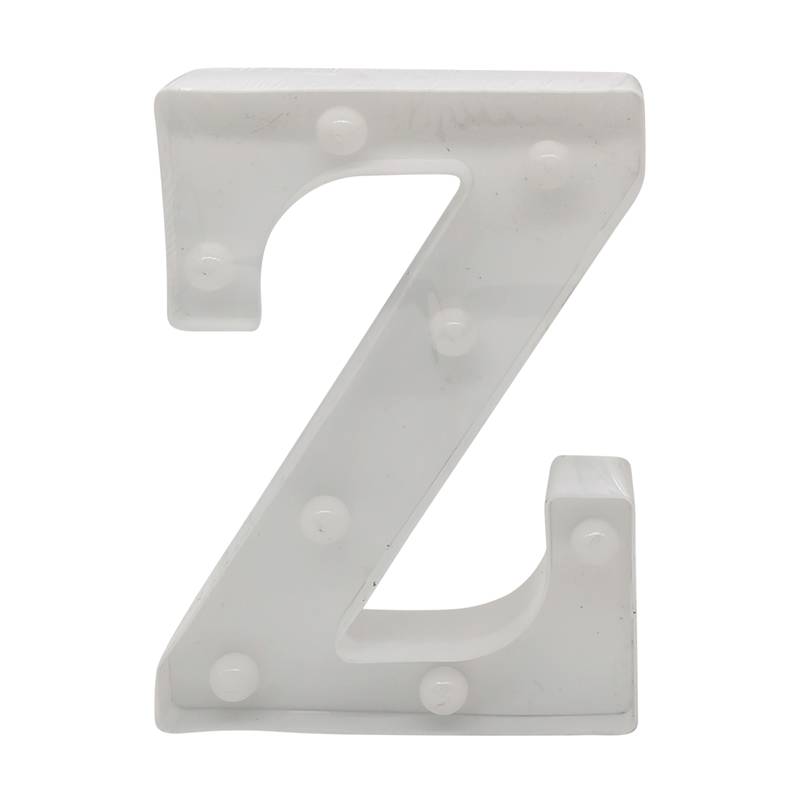 Lámpara led letra Z 7 led, 2AA