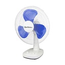 Ventilador Berlina 16" de mesa, 3 velocidades, 3 aspas de plástico, 45W, en caja