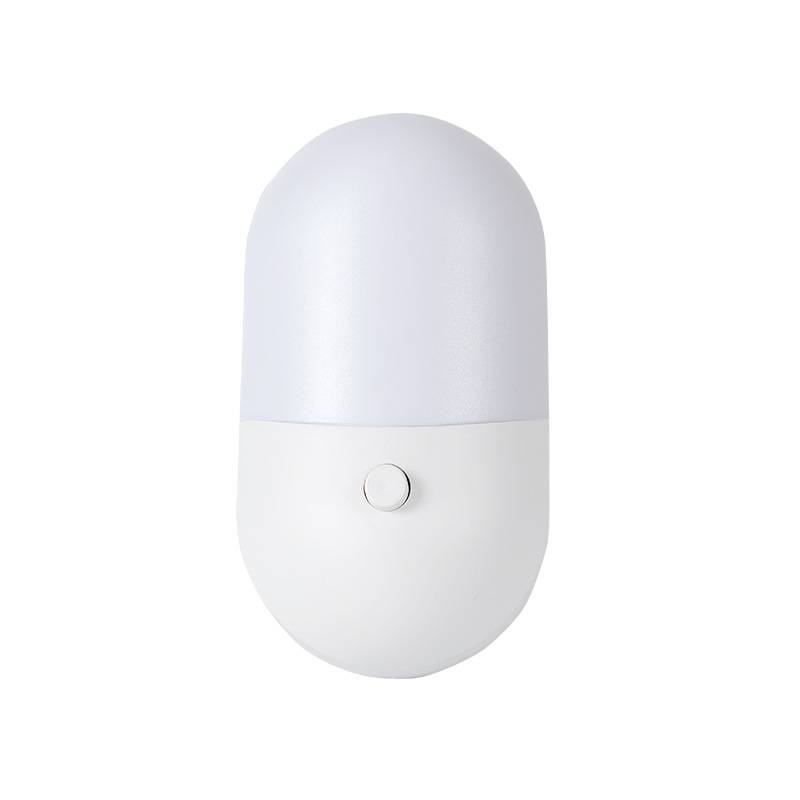 Lámpara led luz nocturna, para enchufe 220v en caja, varios colores