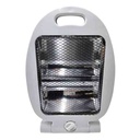 Estufa a cuarzo 2 tubos, 800w en caja
