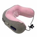 Almohada con masajeador para cuello recarga mini USB, en caja 2 colores