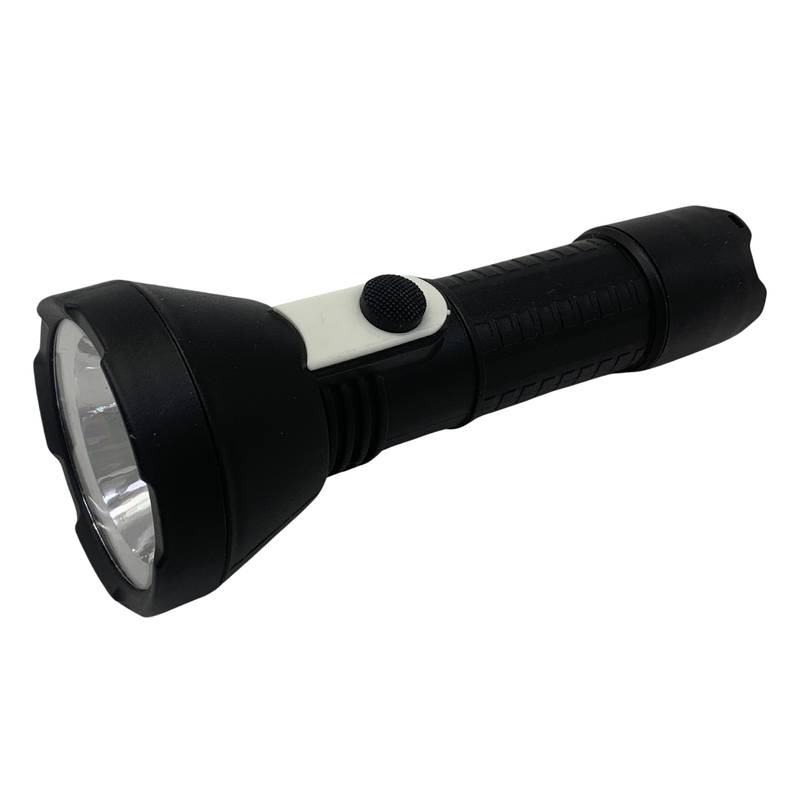Linterna 1 led 2 pilas C, de plástico, en caja