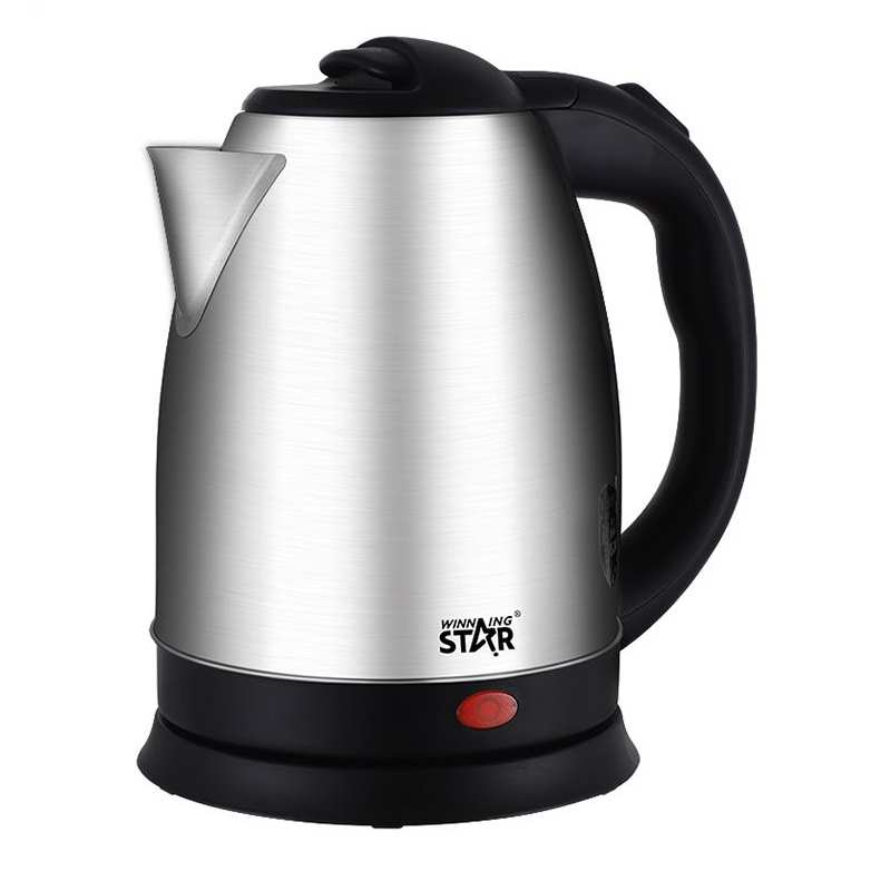 Jarra eléctrica, de acero inoxidable, 1.8L, 1500W, en caja, WINNING STAR