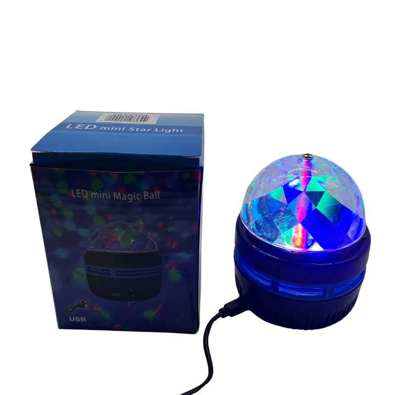 [HE1690] Lámpara led con proyector de luces USB, en caja