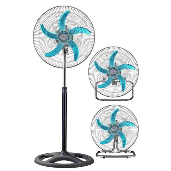 Ventilador Berlina 18" 3en1 5 aspas de metal, 50W, en caja