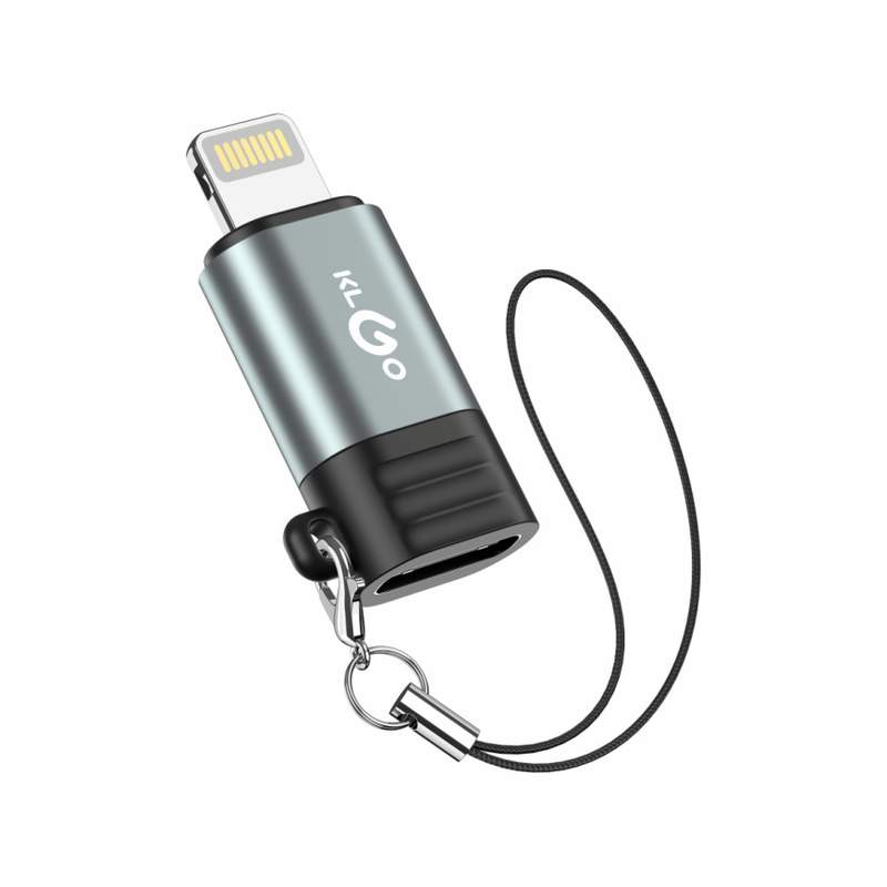 [HE1709] Adaptador USB con entrada Lightning a tipo C, KLGO en caja
