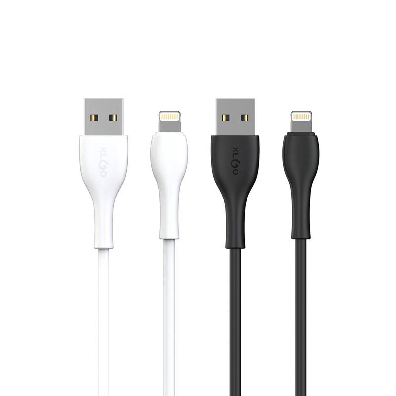 Cable USB-Lightning 1m, varios colores, KLGO en caja