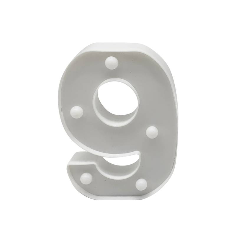 Lámpara led número 9, 2AA