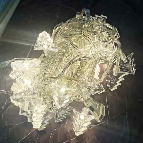 Luces led x40 árboles, 8m luz blanca, 220v, en caja