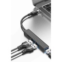 Adaptador multipuerto 4en1, USB-C a USB, KLGO en caja