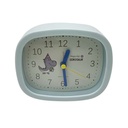 Despertador de plástico infantil, 1AA, en caja, varios colores