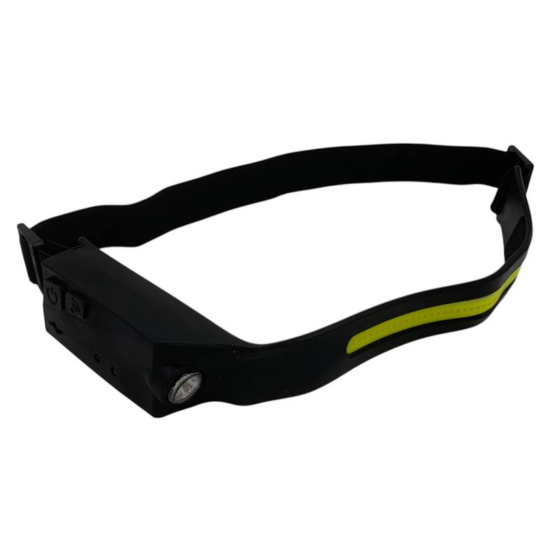 Linterna para cabeza 50+1 led, recarga USB, en caja