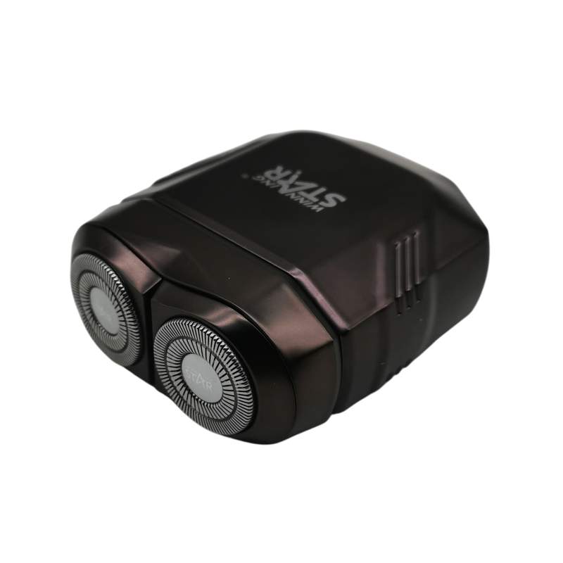 Afeitadora 2 cabezales, de viaje con recarga USB, 5W en caja, WINNING STAR