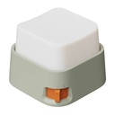 Lámpara led cuadrada, mini, diseño tecla, recarga USB,(no trae cable) en caja