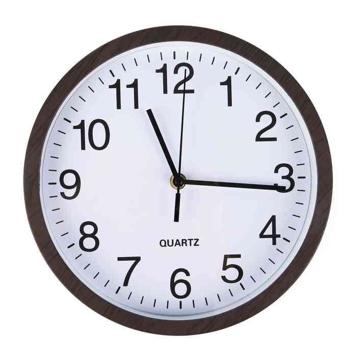 Reloj de pared, 25cm de diámetro, en caja
