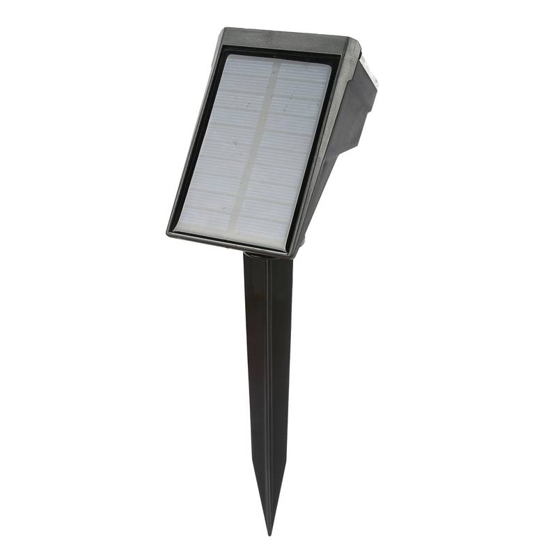Lámpara led pincho para jardín, recarga solar, luz RGB, en caja