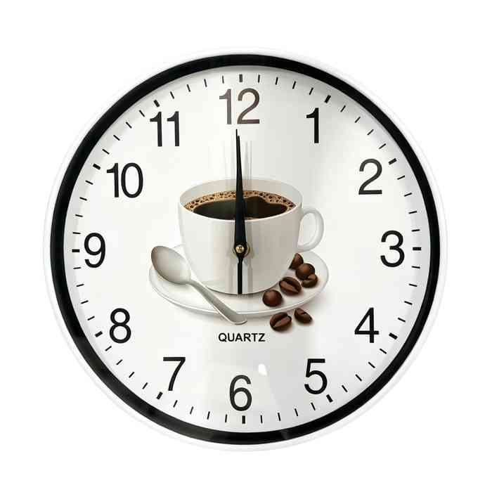 [HE2121] Reloj de pared, 29cm, en caja varios diseños café