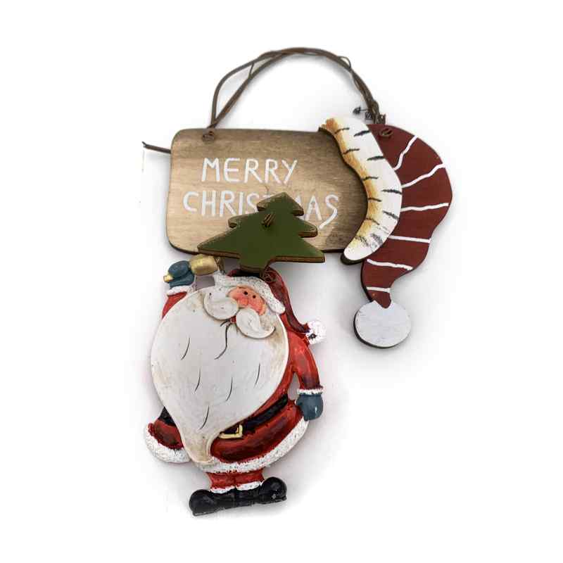 [HN0520] Adorno navideño de madera y resina, para colgarvarios modelos