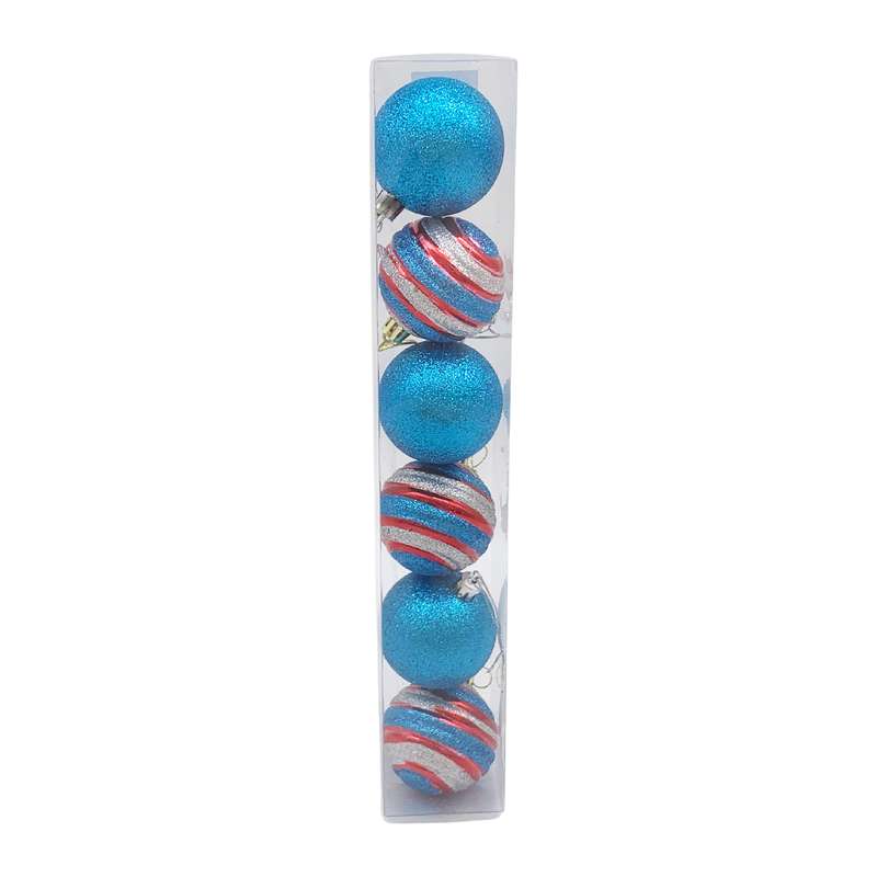 Bolas navideñas x6 6cm, en caja