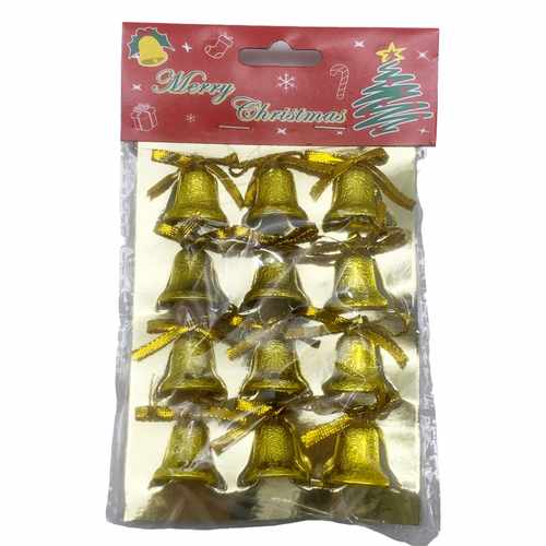Adorno navideño campanas x12