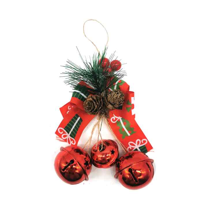 Adorno navideño con cascabeles, en bolsa