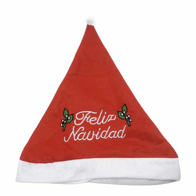 Gorro navideño de TNT con bordado, PACKx12