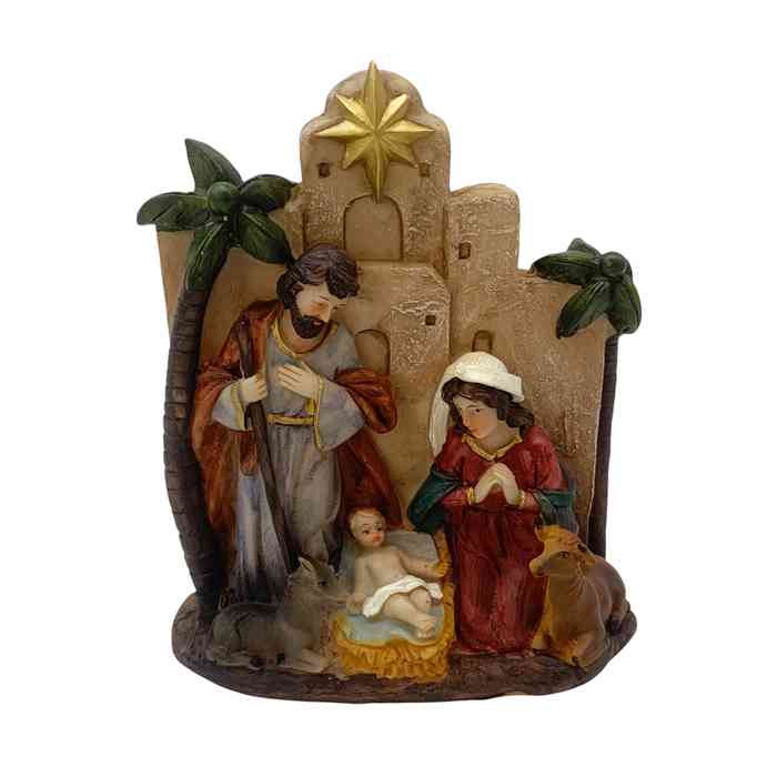 [HN0643] Pesebre Sagrada Familia, en caja CAJAx2